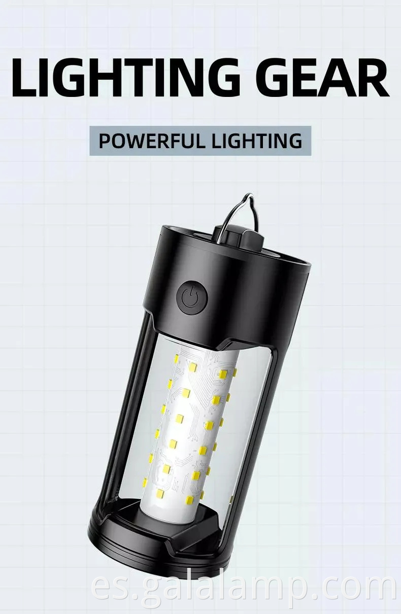 Luz LED solar al aire libre recargable para uso de emergencia